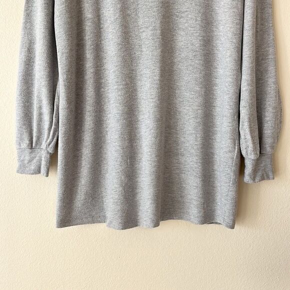 Reformation Gray Oversized Long Sleeves Shirt Dress - Picture 4 of 12